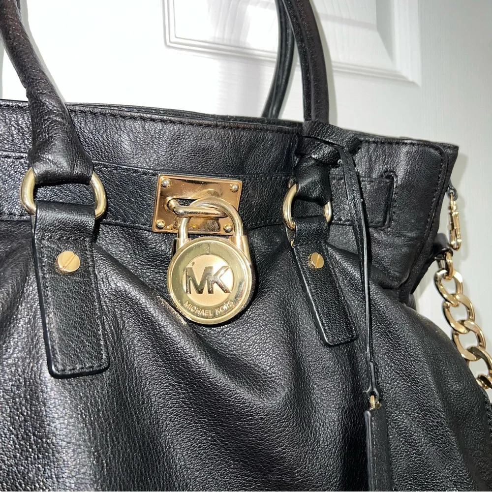 Michael Kors | Hamilton Large North South Purse Black Leather